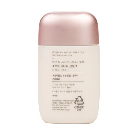 Солнцезащитное молочко Missha All Around Safe Block Soft Finish Sun Milk SPF50+/PA+++, 40 мл: цены и характеристики