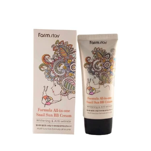 Солнцезащитный ВВ-крем FarmStay All-in One Snail Sun BB Cream,  50 мл