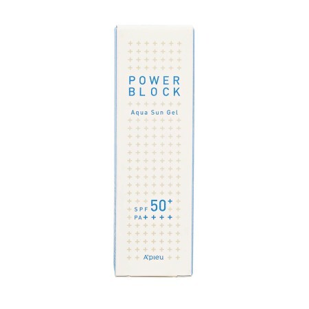 Сонцезахисний гель A'pieu Power Block Aqua Sun Gel SPF50+/PA++++, 50 мл