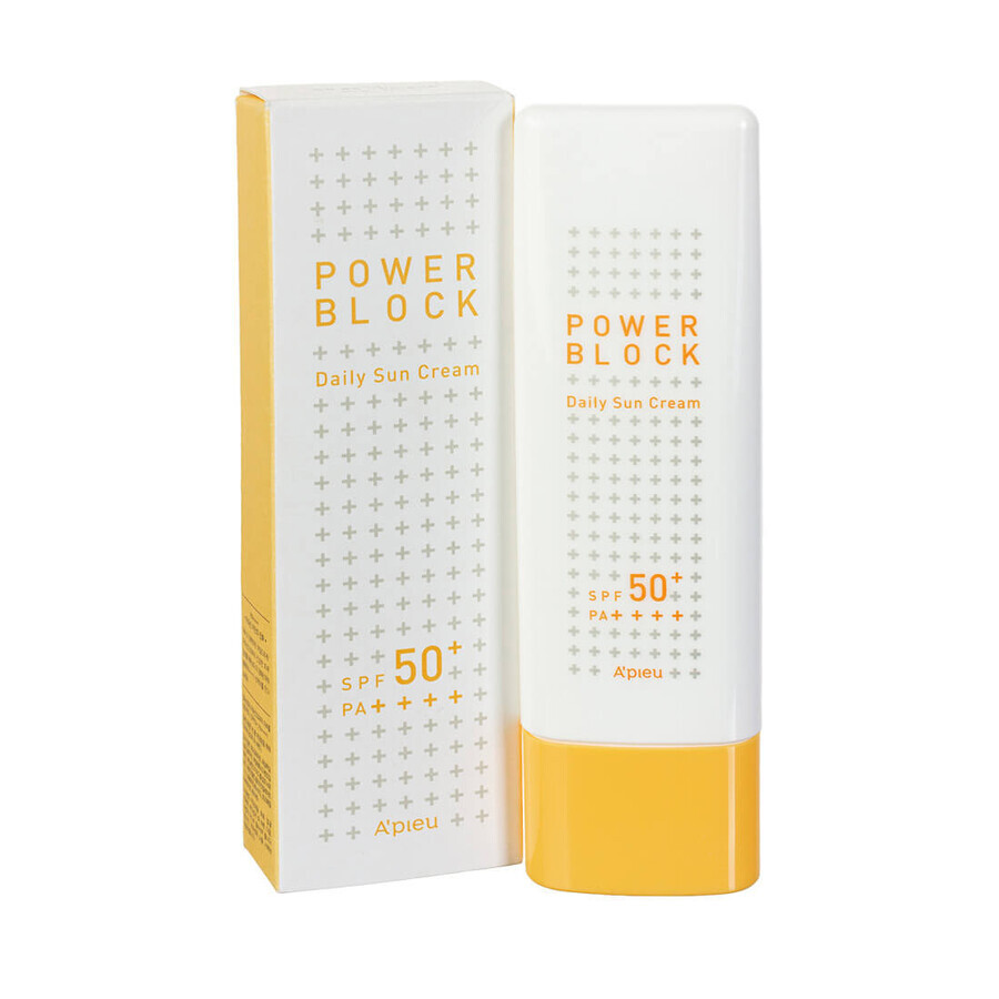 Сонцезахисний крем A'pieu Power Block Daily Sun Cream SPF50 + / PA ++++, 50 мл: ціни та характеристики