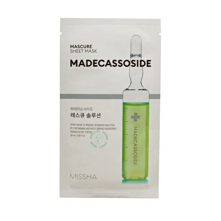 Спасательная маска для лица Missha Mascure Rescue Solution Sheet Mask Madecassoside, 27 мл