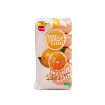 Твердое мыло Bovary Mon Ami Апельсин 5 х 60 г
