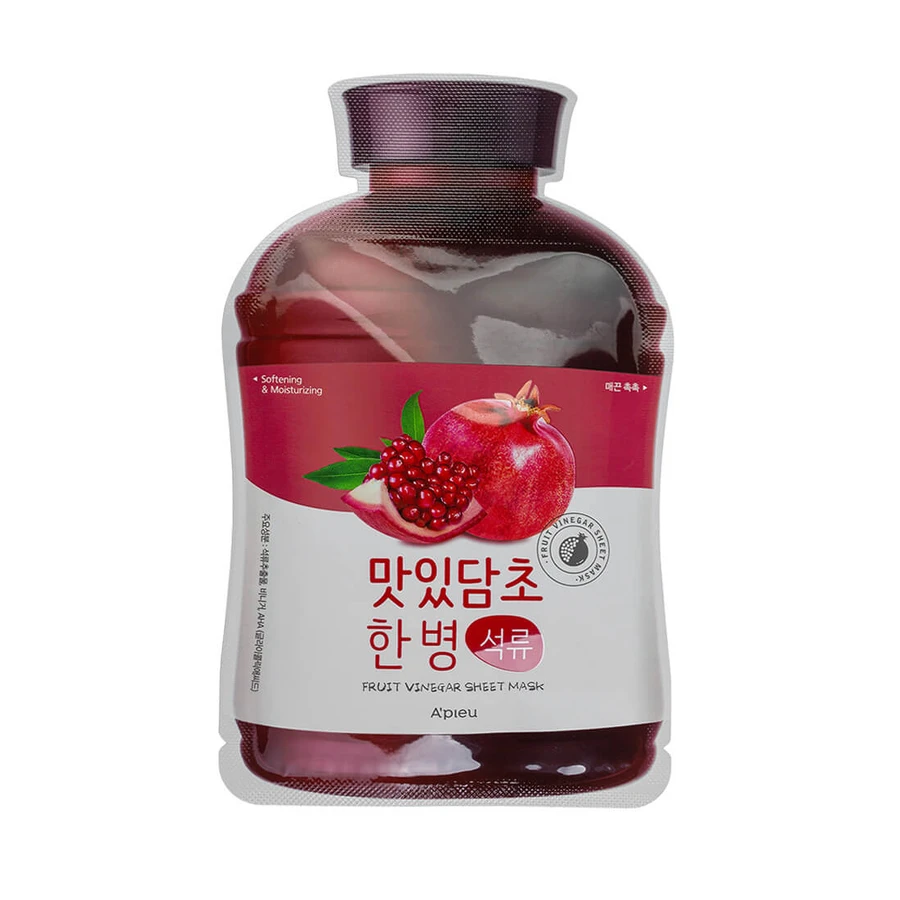 Тканевая маска A'pieu Fruit Vinegar Sheet Mask Pomegranate Гранат 20 г: цены и характеристики