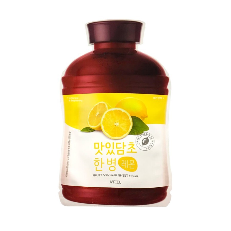 Тканевая маска для лица A'pieu Fruit Vinegar с лимоном 20 г: цены и характеристики