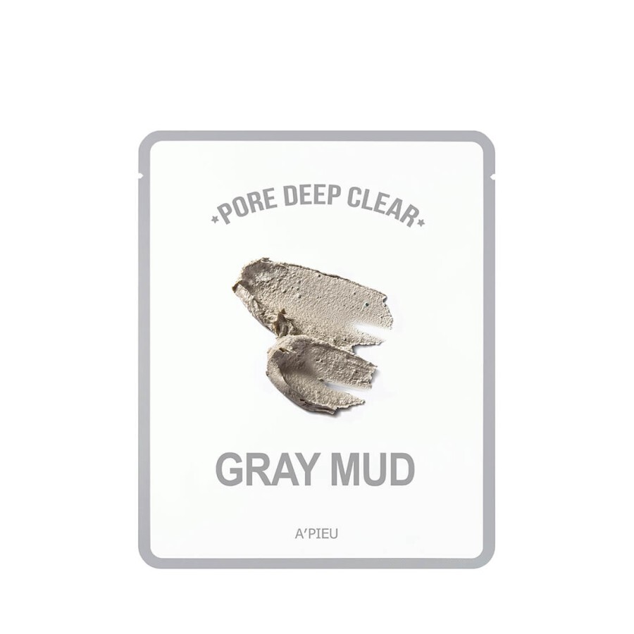 Тканинна маска із сірою глиною Apieu Pore Deep Clear Grey Mud Mask, 15 мл: ціни та характеристики