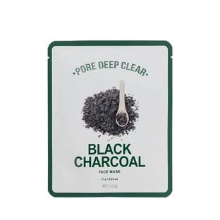 Тканинна маска з чорним вугіллям Apieu Pore Deep Clear Black Charcoal Mask, 25 мл