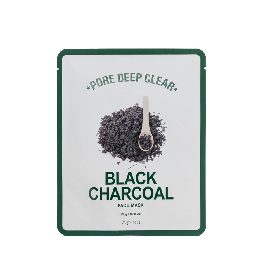 Тканевая маска с черным углем Apieu Pore Deep Clear Black Charcoal Mask, 25 мл : цены и характеристики