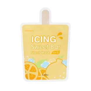 Тканинна маска A'pieu Морозиво-мандарин Icing Sweet Bar Sheet Mask Hanrabong 21 г