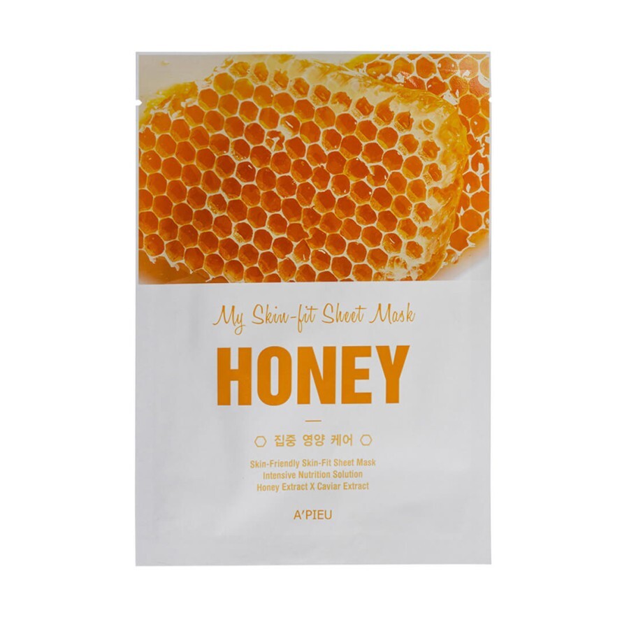 Тканинна маска A'pieu My Skin-Fit Sheet Mask Honey з екстрактом меду 25 г: ціни та характеристики