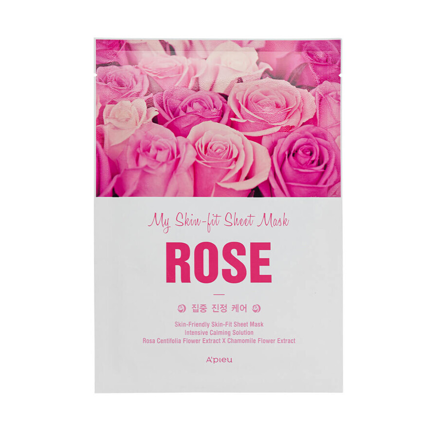 Тканевая маска A'pieu My Skin-Fit Sheet Mask Rose с экстрактом розы 25 г: цены и характеристики