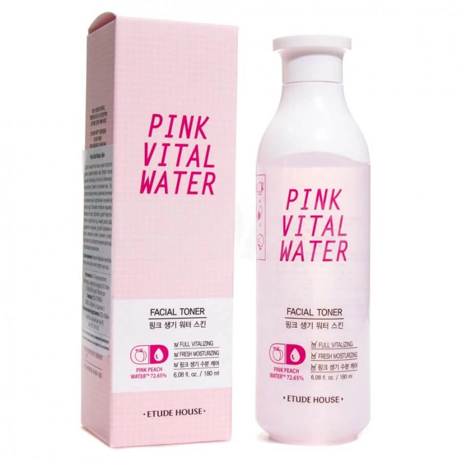 Тонер для обличчя Etude House Pink VitaL Water Facial Toner, 180 мл: ціни та характеристики