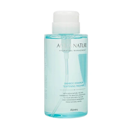 Тонер для лица для сужения пор Apieu Aqua Nature Bamboo Dewdrop Tightening Freshener, 500 мл : цены и характеристики