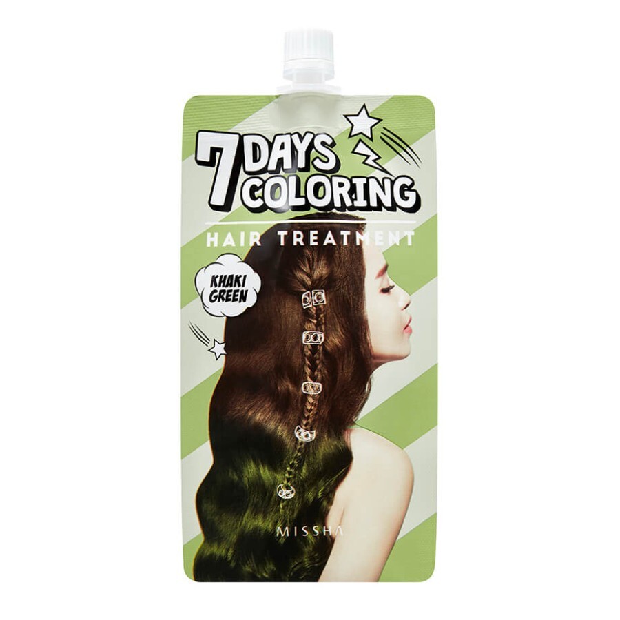 Тонирующая краска для волос Missha 7 Days Coloring Hair Treatment Khaki Green, 25 мл: цены и характеристики