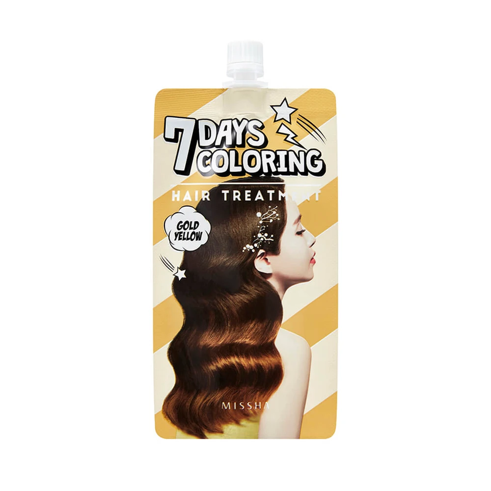 Тонирующая краска для волос Missha Seven Days Coloring Hair Желтое золото, 25 мл: цены и характеристики