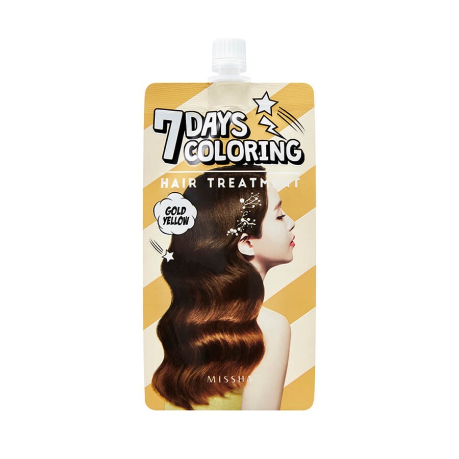 Тонирующая краска для волос Missha Seven Days Coloring Hair  Желтое золото, 25 мл: цены и характеристики