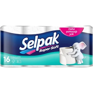 Туалетная бумага Selpak трехслойная, 16 шт