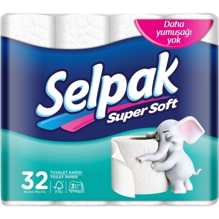 Туалетний папір Selpak тришаровий 32 шт