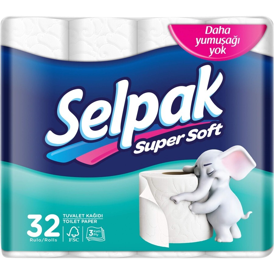 Туалетний папір Selpak тришаровий 32 шт: ціни та характеристики
