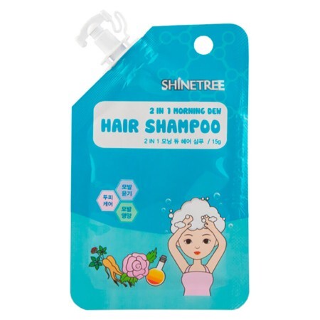 Шампунь для волос 2 в 1 Shinetree Sqeeze&Go 15 мл