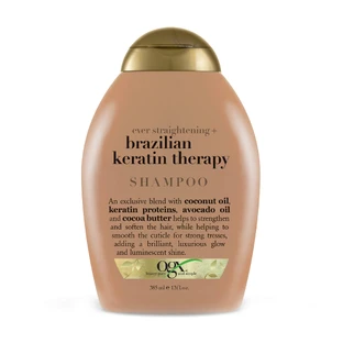 Шампунь OGX Ever Straightening Brazilian Keratin Therapy Разглаживающий Бразильский кератин 385 мл