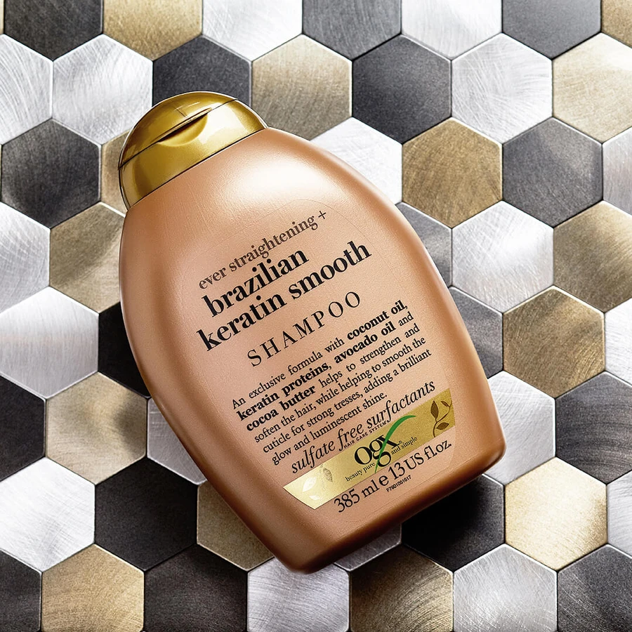 Шампунь OGX Ever Straightening Brazilian Keratin Therapy Разглаживающий Бразильский кератин 385 мл: цены и характеристики