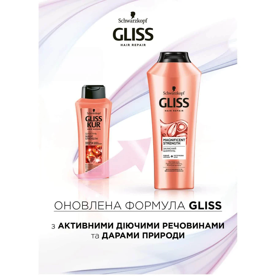 Шампунь Gliss Kur Волшебное Укрепление для ослабленных и истощенных волос 250 мл: цены и характеристики