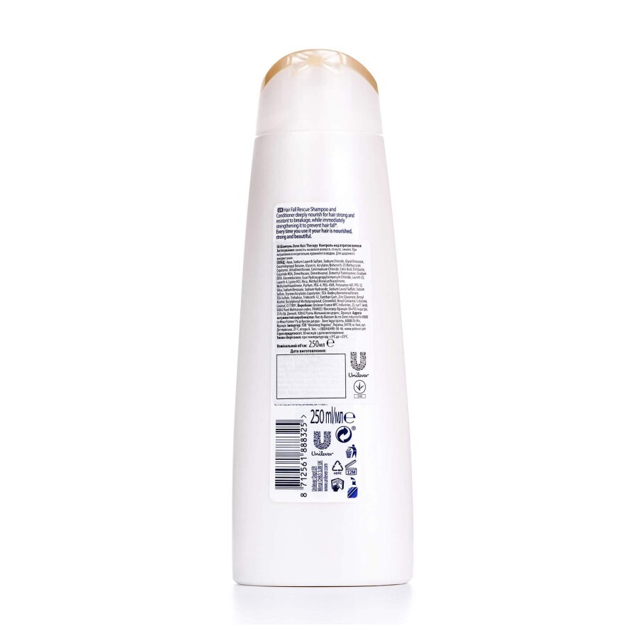 Шампунь Dove Контроль над потерей волос 250 мл: цены и характеристики