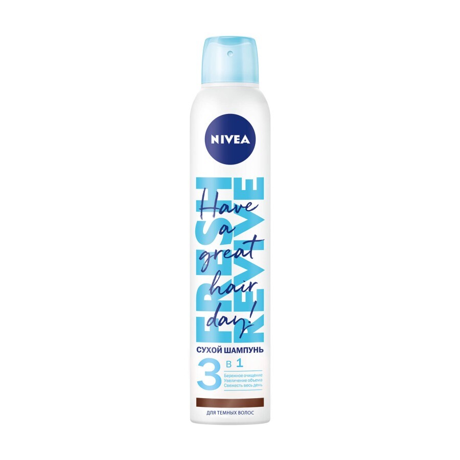 Сухий шампунь Nivea для темного волосся, 200 мл: ціни та характеристики