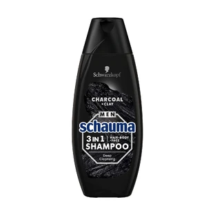 Шампунь для мужчин Schauma 3в1 Древесный уголь и вулканическая глина, 400 мл