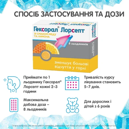 Гексорал лорсепт со вкусом меда и лимона леденцы стрип №8: цены и характеристики
