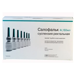 Салофальк сусп. ректал. 4 г клизма 60 мл