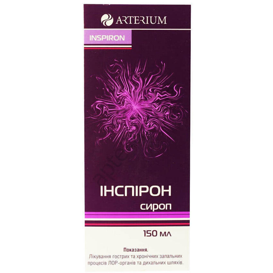 Инспирон сироп 4 мг/мл фл. 150 мл: цены и характеристики