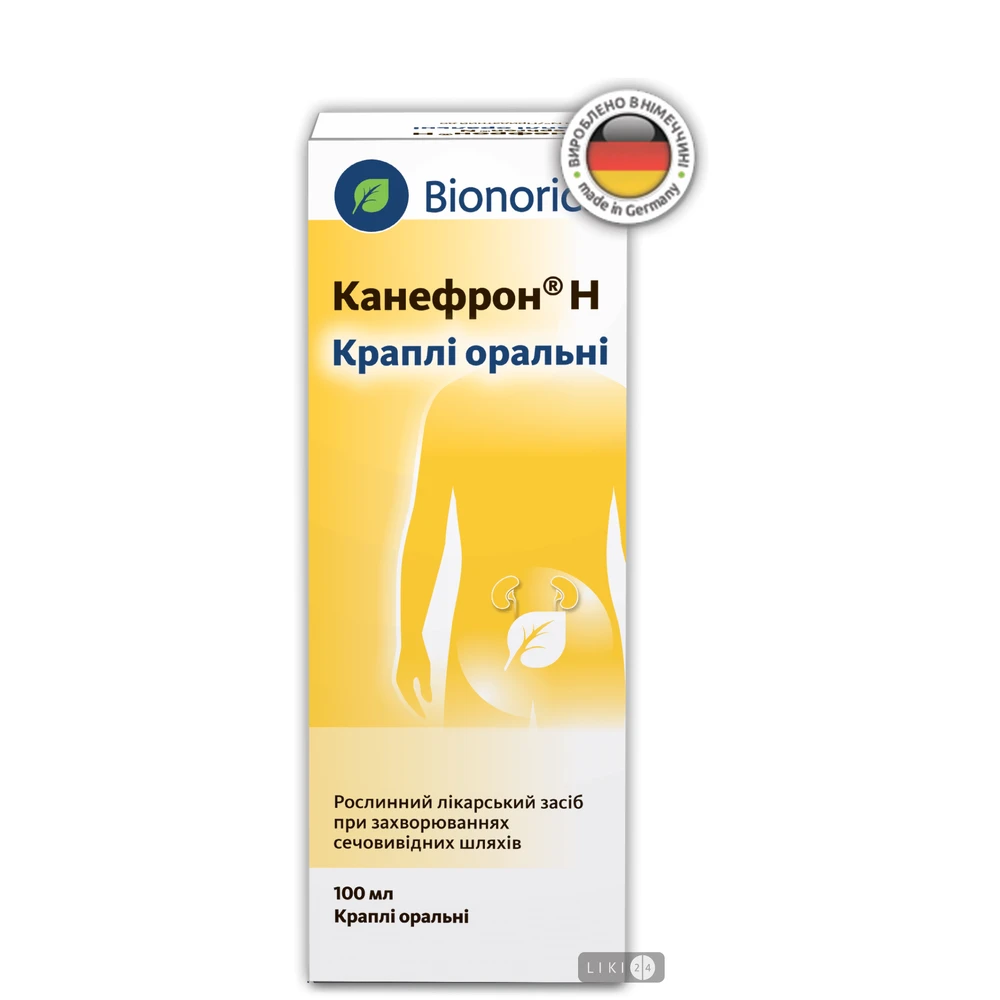 Канефрон H кап. орал. фл. с дозир. устр. 100 мл: цены и характеристики