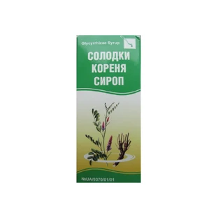 Солодки кореня сироп фл. 100 г, в пачці