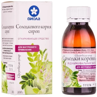 Солодки кореня сироп фл. скляний 100 г