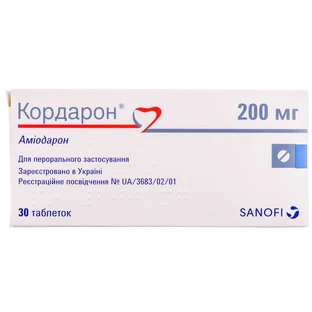 Кордарон табл. 200 мг блистер №30