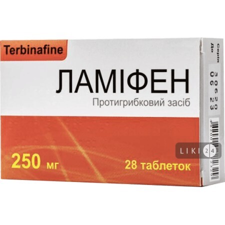 Ламіфен табл. 250 мг блістер №28