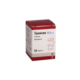 Таллітон табл. 12,5 мг фл. №30