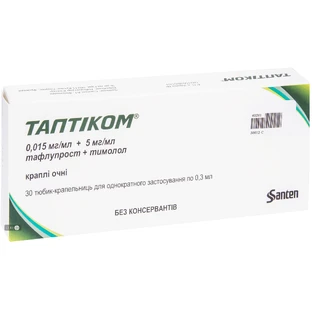 Таптиком кап. глаз. тюбик-капельн. 0,3 мл №30