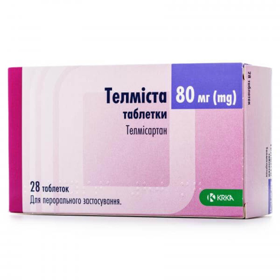 Тельмиста табл. 80 мг блистер №28