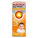 Нурофєн для дітей суспензія оральна з апельсиновим смаком, 100 мг/5 мл, від жару та болю, без цукру та барвників, 100 мл: ціни та характеристики
