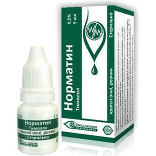 Норматин крап. оч. 0,5 % фл.-крапельн. 5 мл