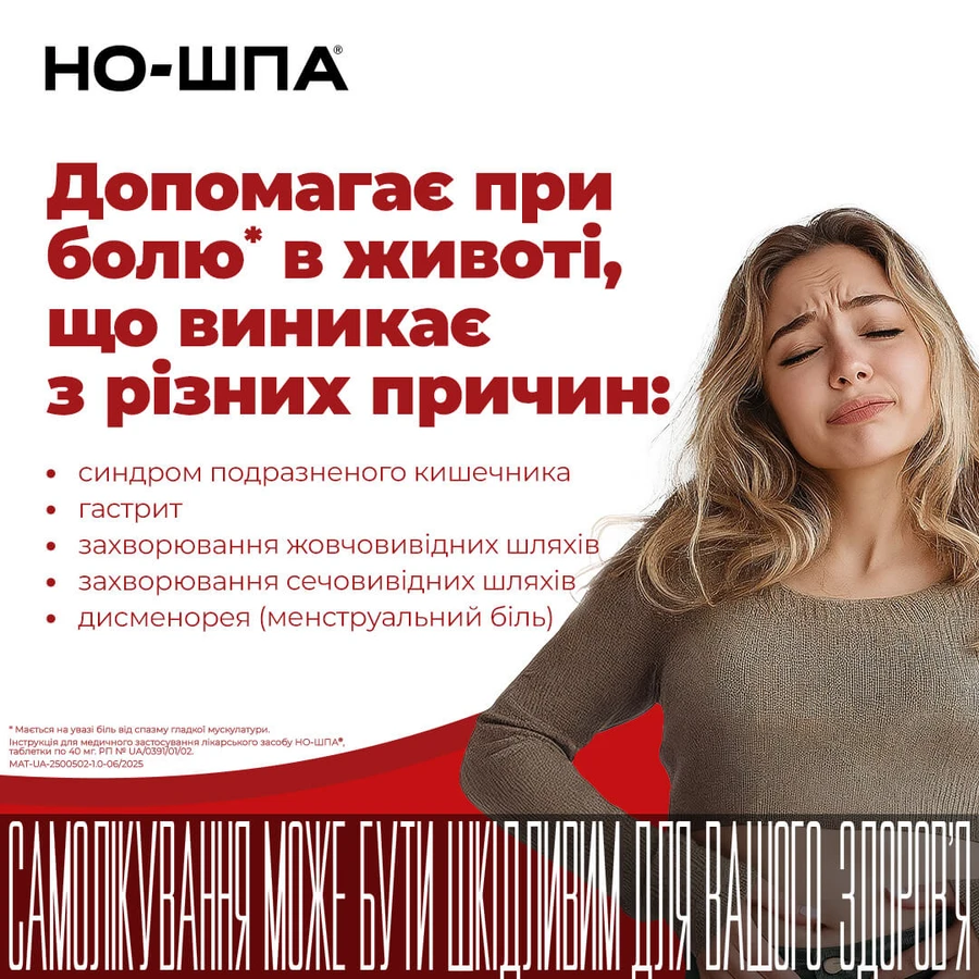 Но-шпа табл. 40 мг блістер №24: ціни та характеристики