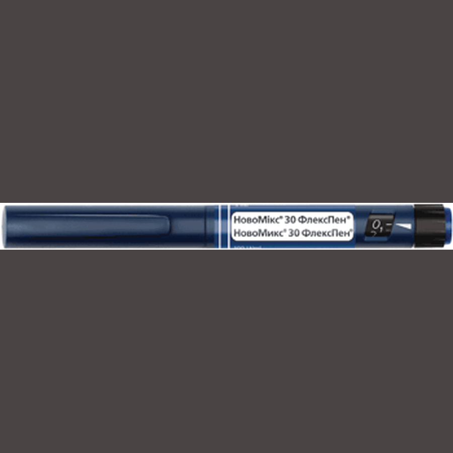 Новомікс 30 флекспен сусп. д/ін. 100 ОД/мл картридж 3 мл, вкладений в шприц-ручку №5: ціни та характеристики