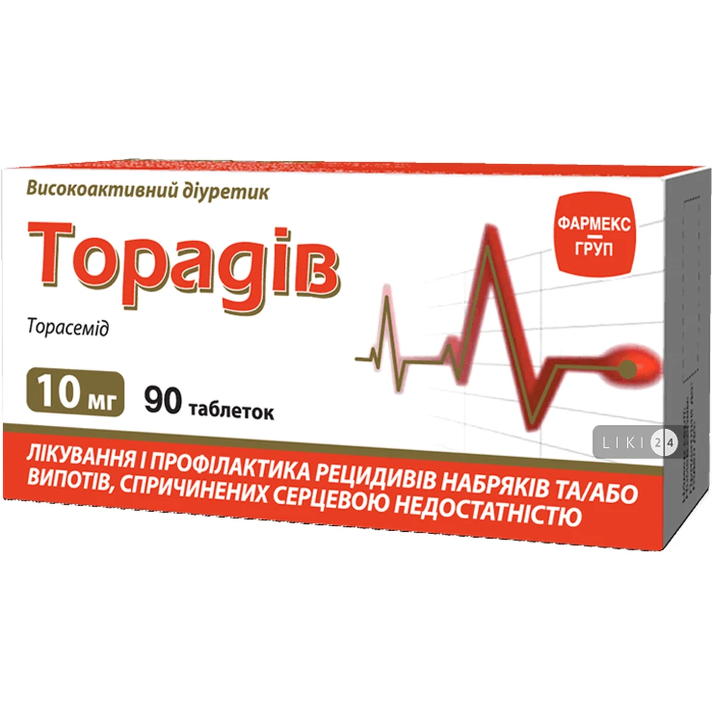 Торадів табл. 10 мг блістер №90: ціни та характеристики