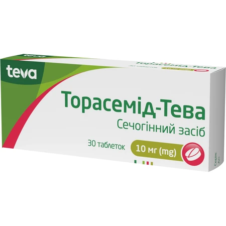 Торасемид-Тева табл. 10 мг блистер №30: цены и характеристики