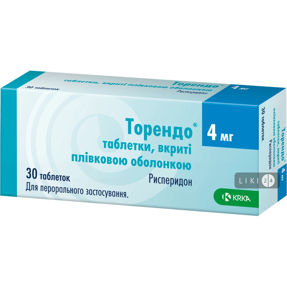 Торендо табл. в/плівк. обол. 4 мг блістер №30