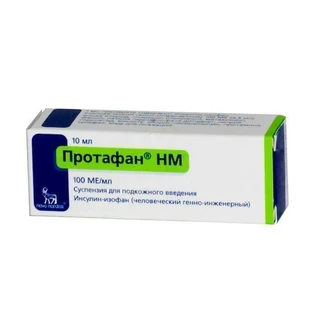 Протафан НМ сусп. д/ин. 100 МЕ/мл фл. 10 мл