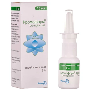Кромофарм спрей назал. 2 % фл. 15 мл, в пачці