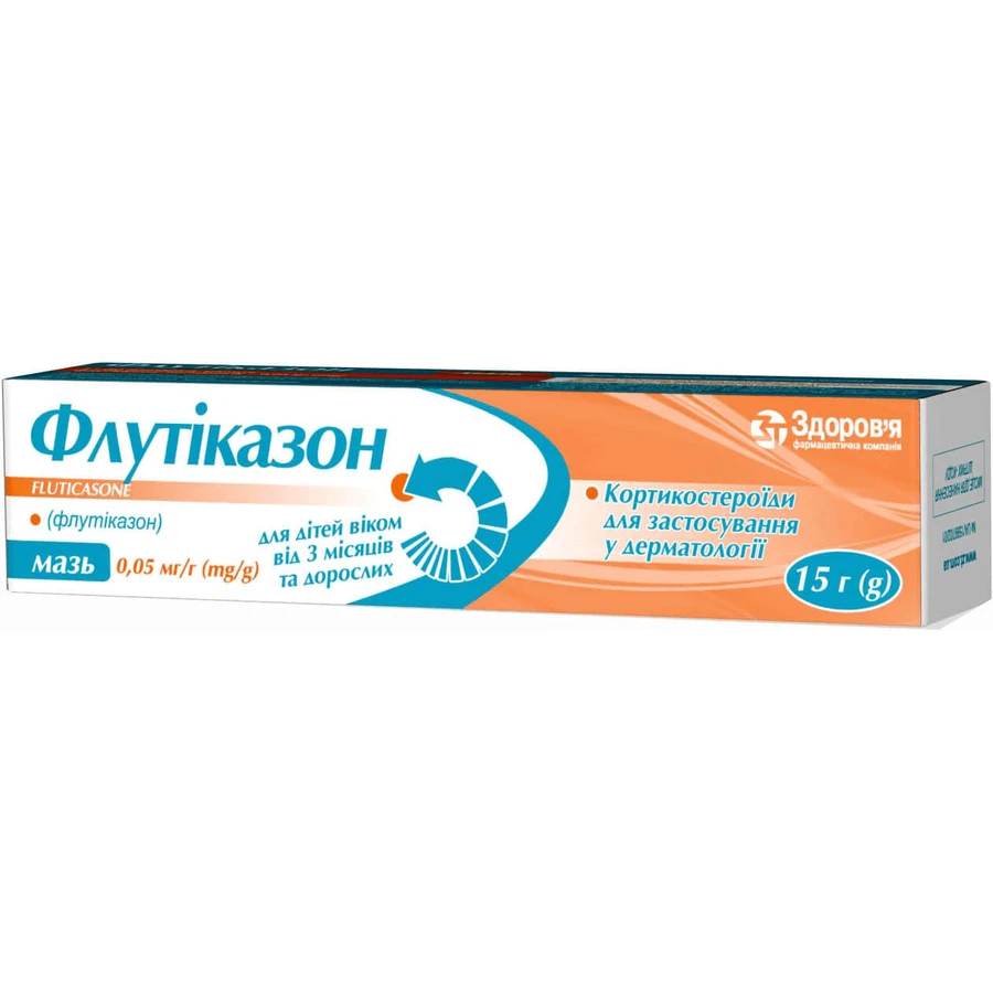 Флутіказон мазь 0,05 мг/г туба 15 г: ціни та характеристики